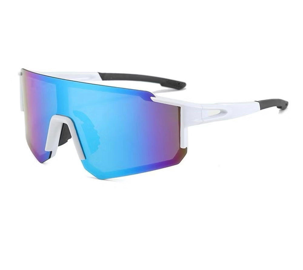 Óculos De Sol De Verão Esportes UV400 Para Ciclismo Ao Ar Livre Acessórios UV (COR BRANCO AZUL)