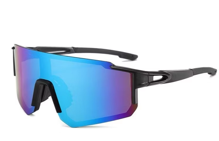 Óculos De Sol De Verão Esportes UV400 Para Ciclismo Ao Ar Livre Acessórios UV (COR PRETO AZUL)