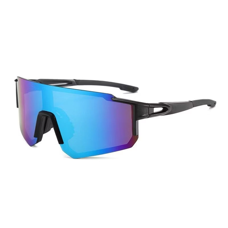 Óculos De Sol De Verão Esportes UV400 Para Ciclismo Ao Ar Livre Acessórios UV (COR PRETO AZUL)